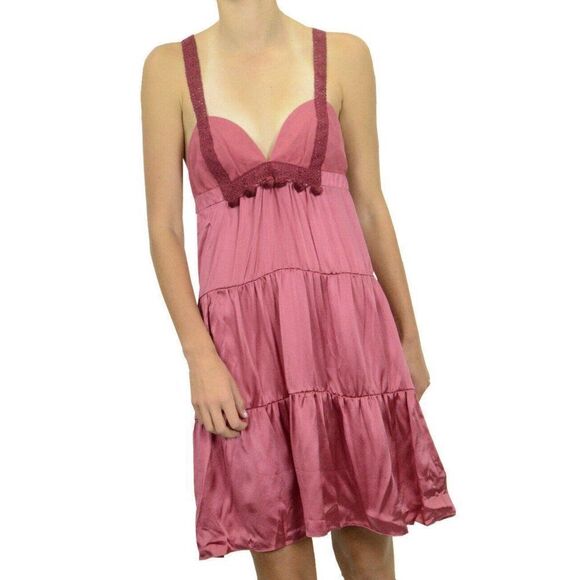 Ingwa Melero Chiffon/Charmeuse Silk Moon Dress S - Picture 1 of 3